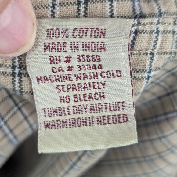 Roper Large Button Down Shirt Plaid - Picture 6 of 8